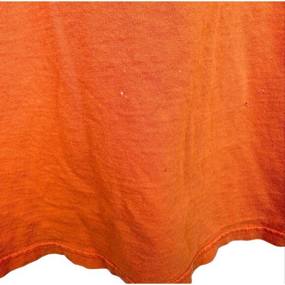 Nike Made in USA Vintage Orange Swoosh Tee Men’s Size L 90s Y2K Streetwear - Picture 3 of 4
